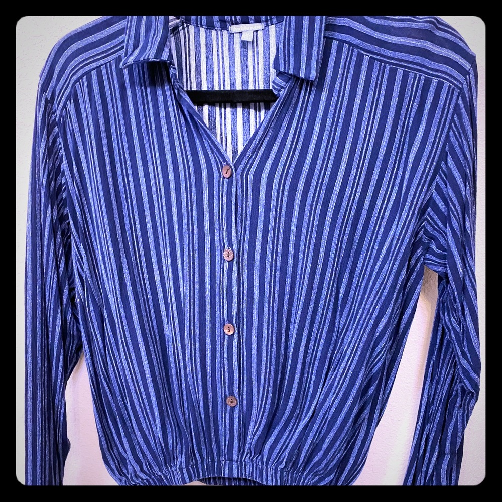 Charlotte Russe Navy Blouse
